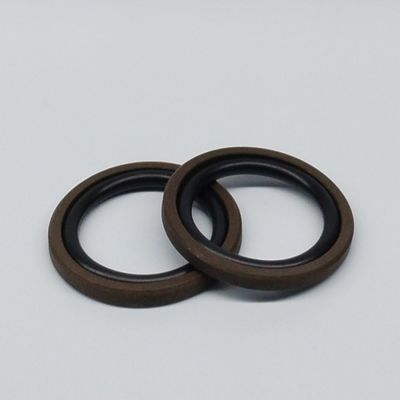 40Mpa Hydraulic Cylinder Seals PTFE Material 80 shore A 32x24.5x3.2 Brown Color