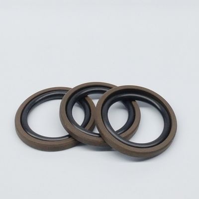 40Mpa Hydraulic Cylinder Seals PTFE Material 80 shore A 32x24.5x3.2 Brown Color