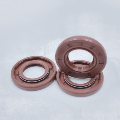 Brown Fkm Material Rotary Shaft Seals High Temp Resistance Skeleton Oil Seal TC Type